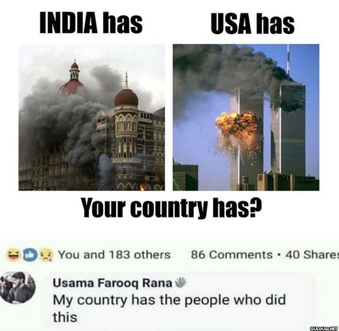 INDIA has USA has Your...