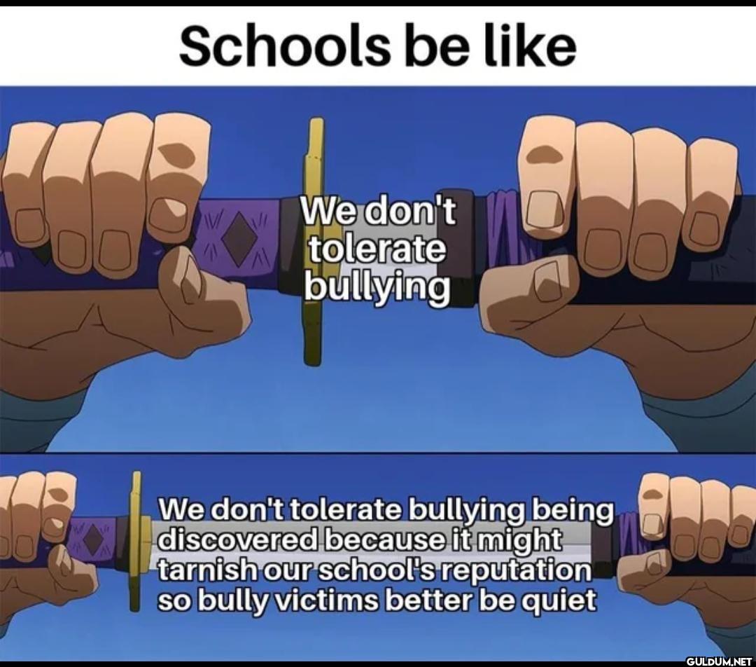 Schools be like V We don't...