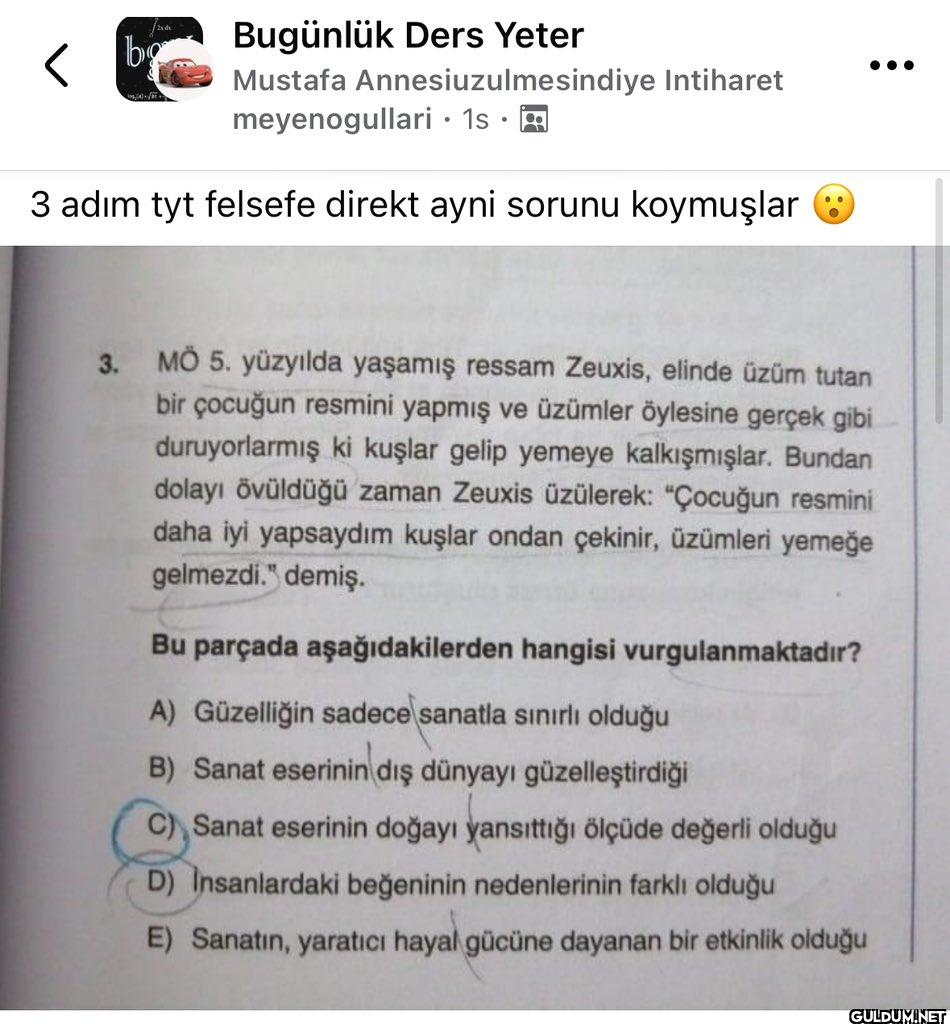 < bo Bugünlük Ders Yeter...