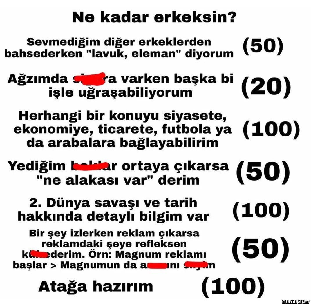 1017-) ne kadar erkeksin...