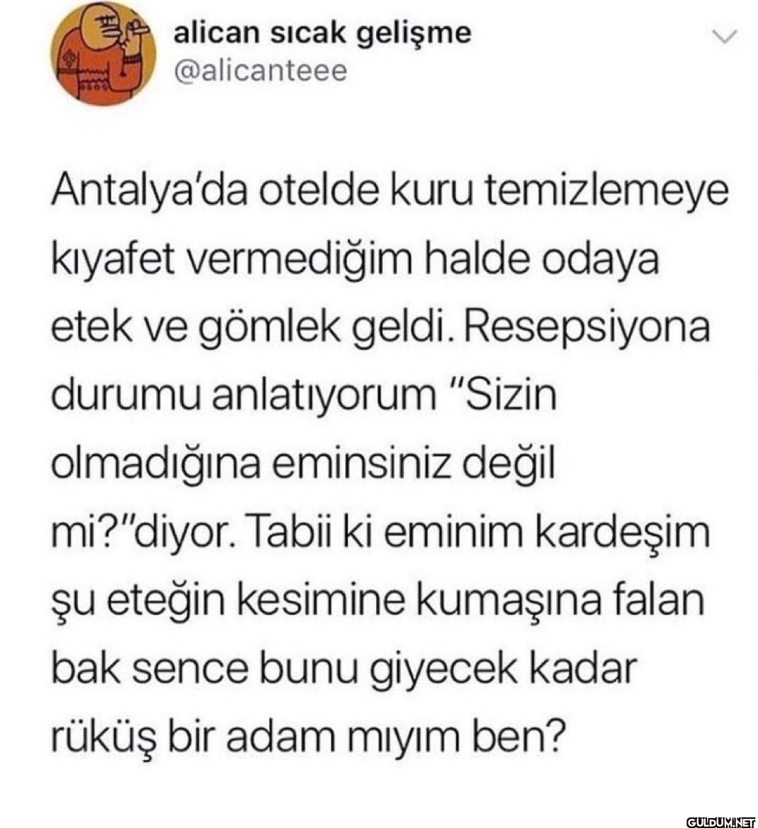 Antalya'da otelde kuru...