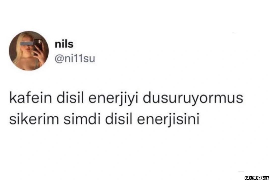kafein disil enerjiyi...