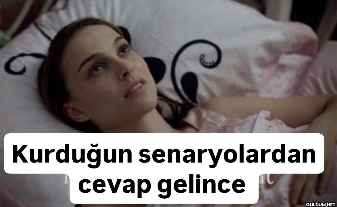 Kurduğun senaryolardan...