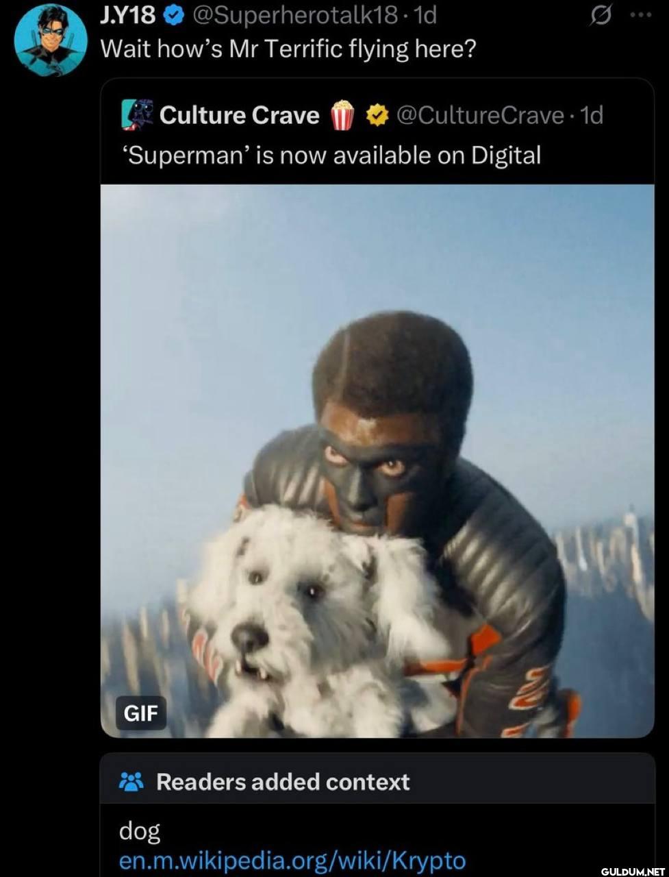 Wait how's Mr Terrific...