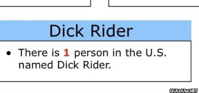 Dick Rider There is 1...