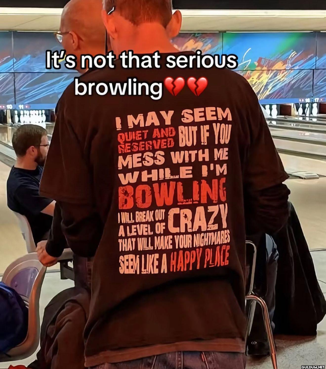 It's not that serious...
