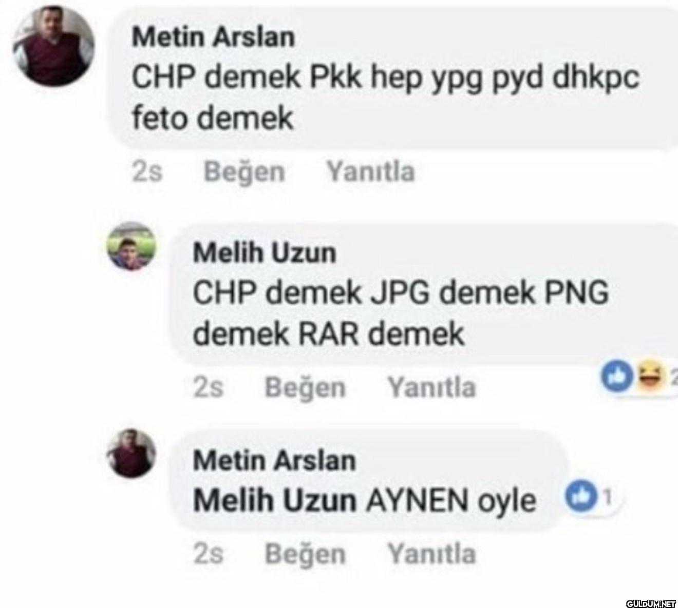 Metin Arslan CHP demek Pkk...
