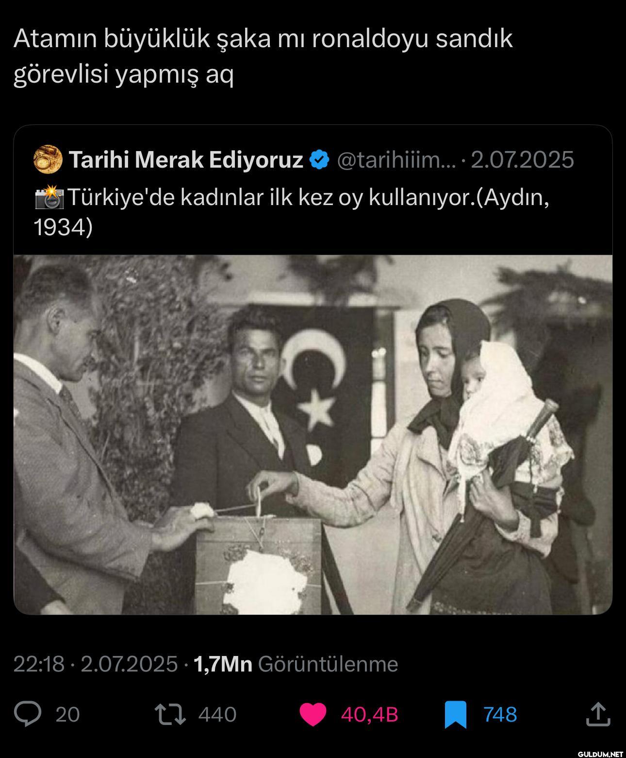 Atamın büyüklük şaka mi...