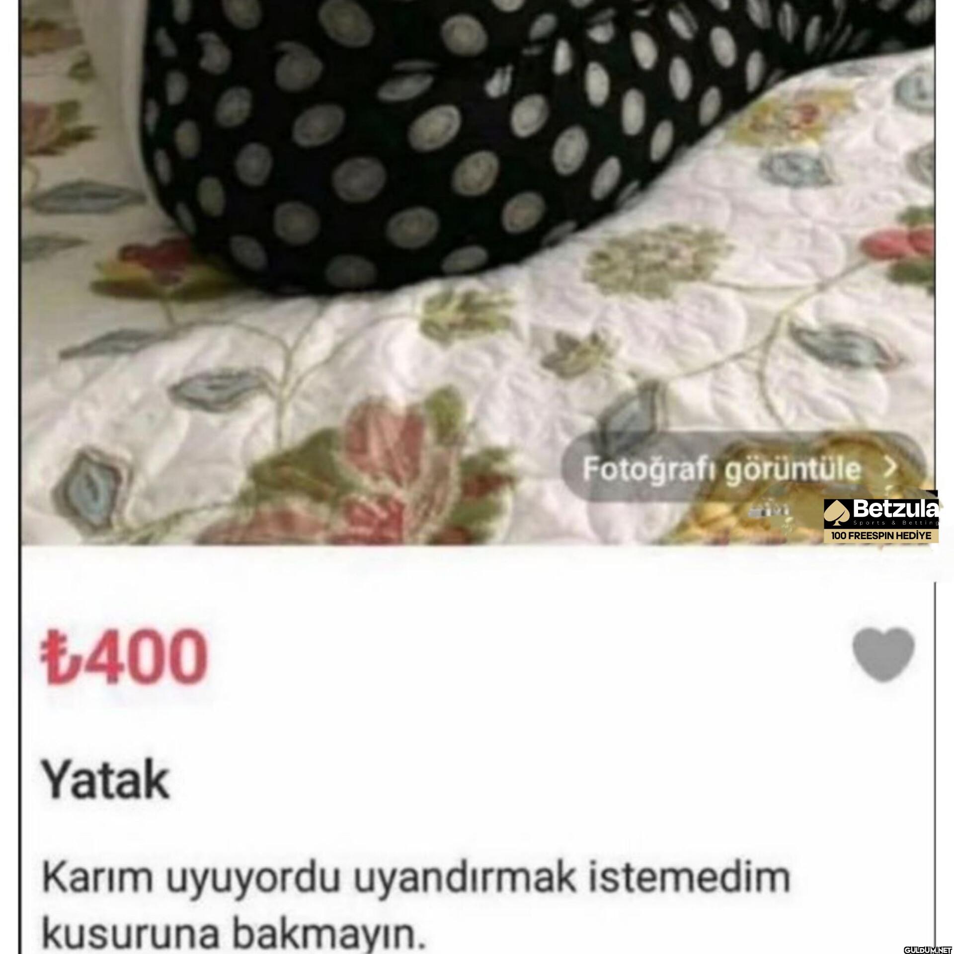 ₺400 Yatak Fotoğrafı...