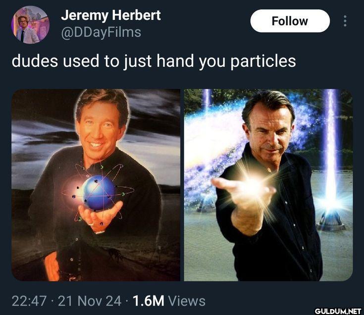 dudes used to just hand...