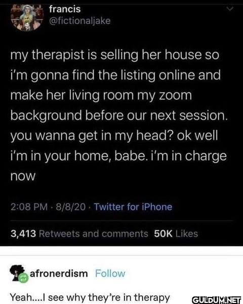 my therapist is selling...