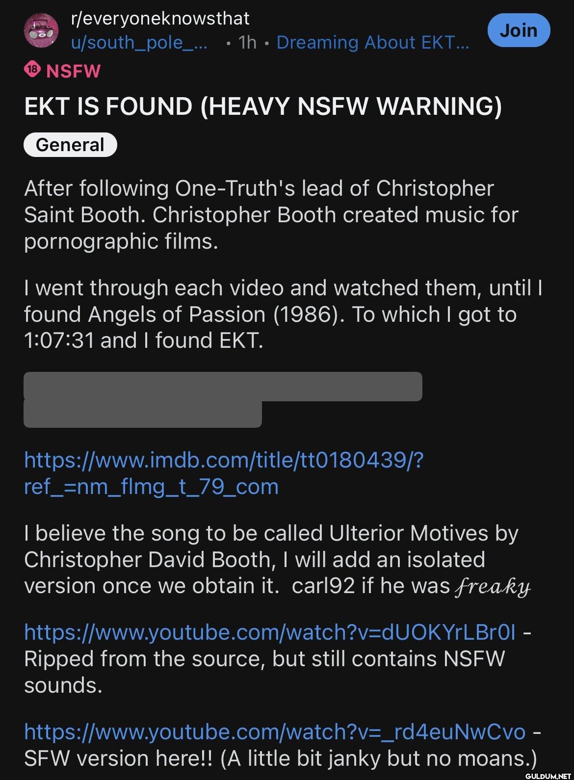 they found everybody knows...