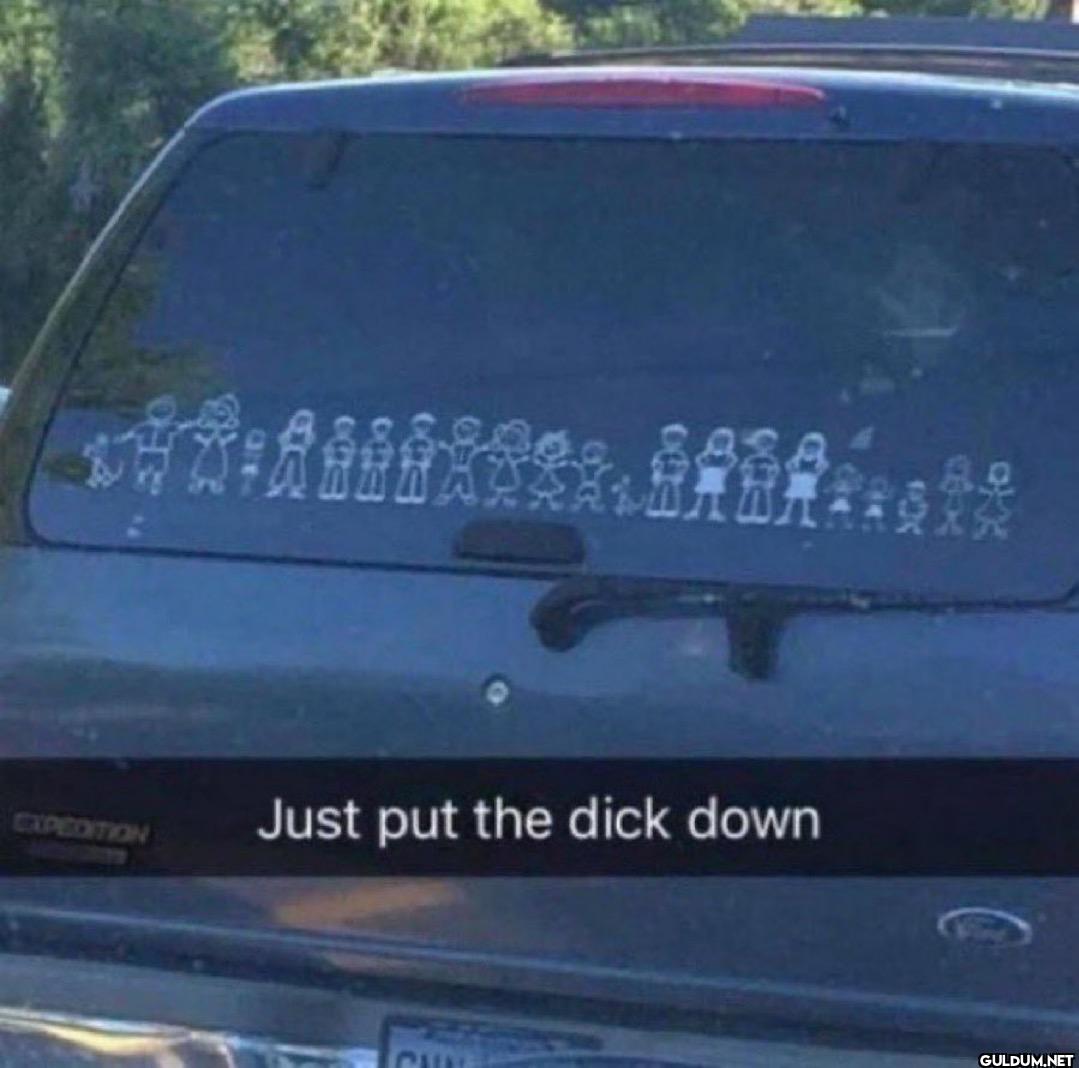 EXPEDITION Just put the dick down