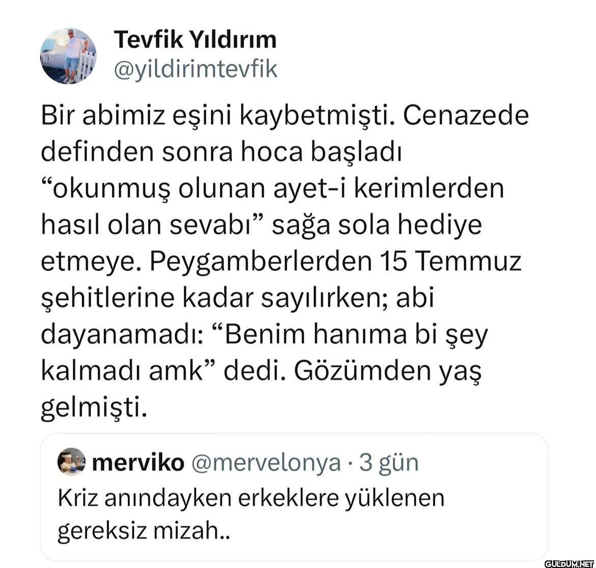 Bir abimiz eşini...