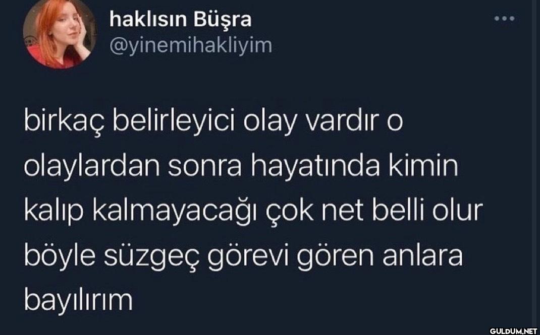 birkaç belirleyici olay...