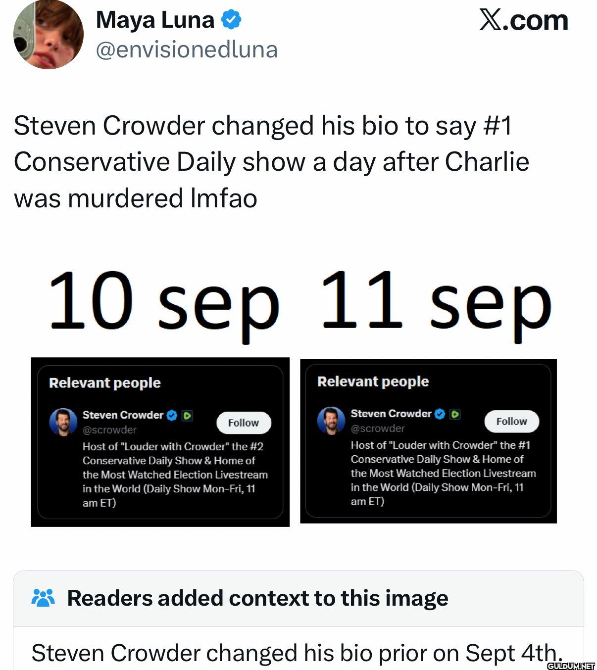 Steven Crowder changed his...