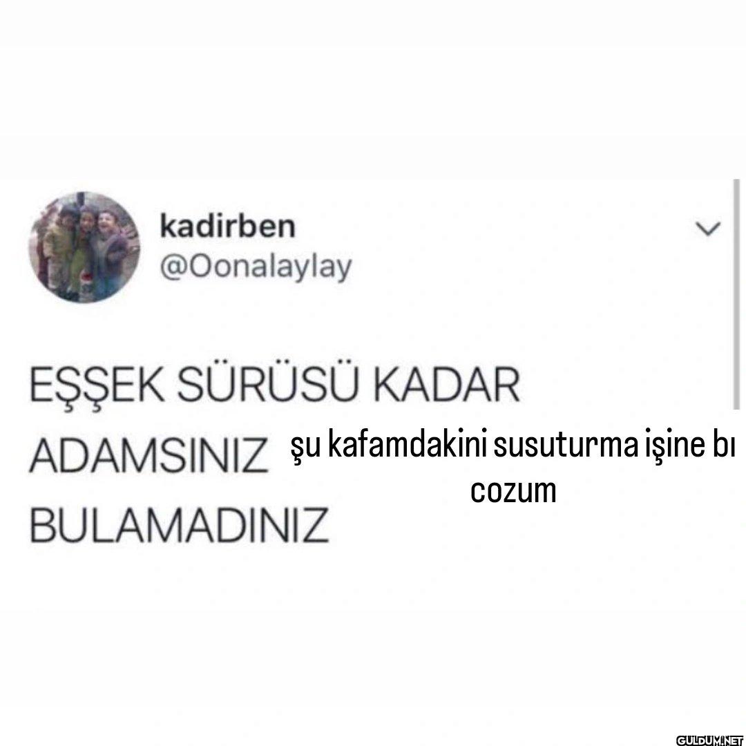 EŞŞEK SÜRÜSÜ KADAR...