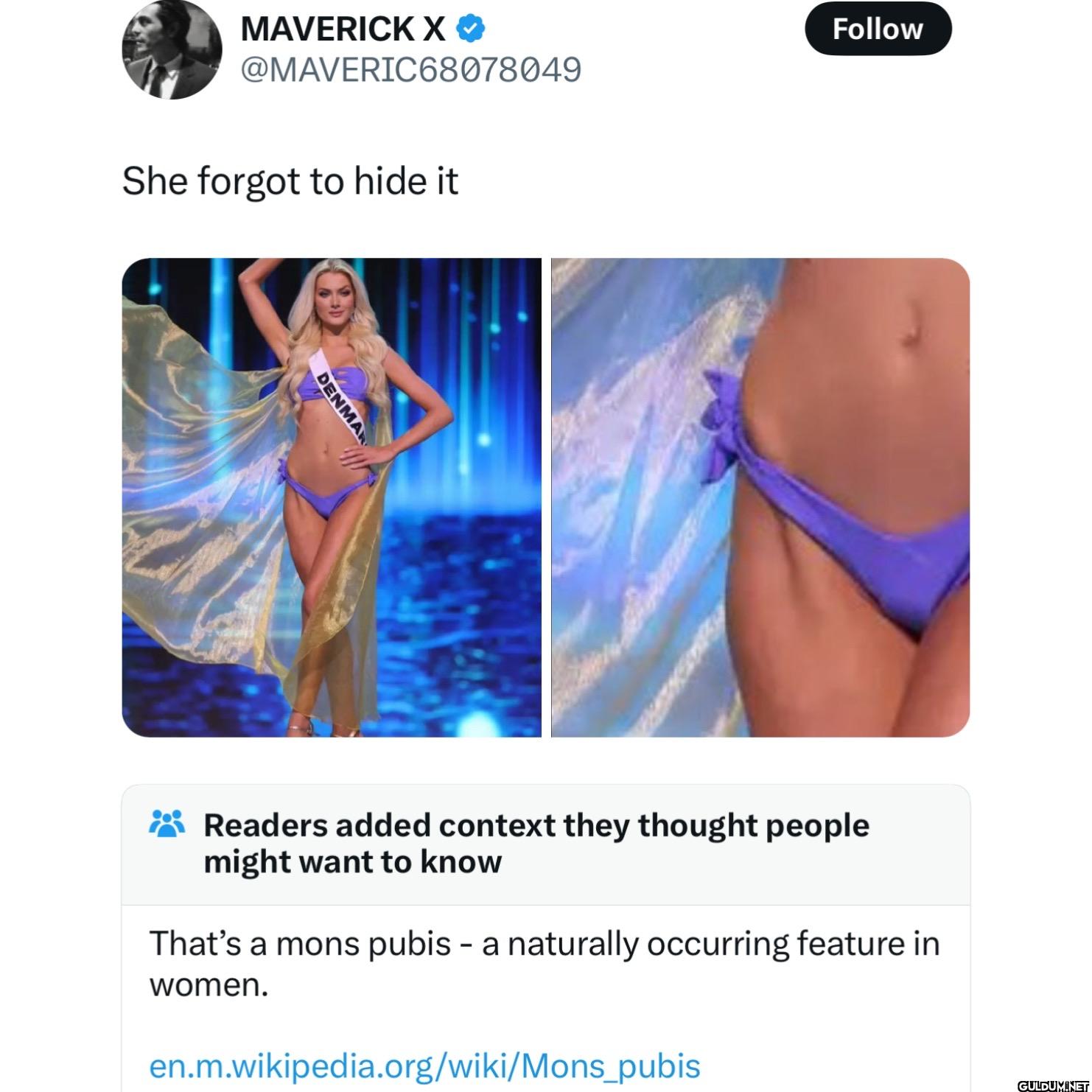She forgot to hide it...