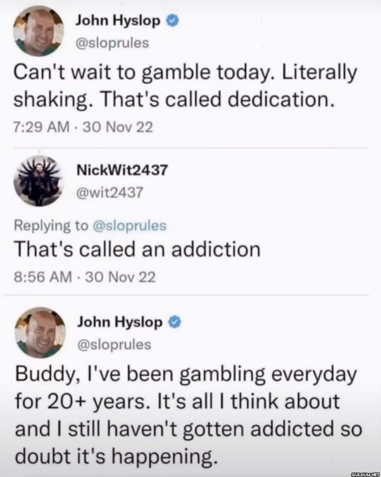 Can't wait to gamble...