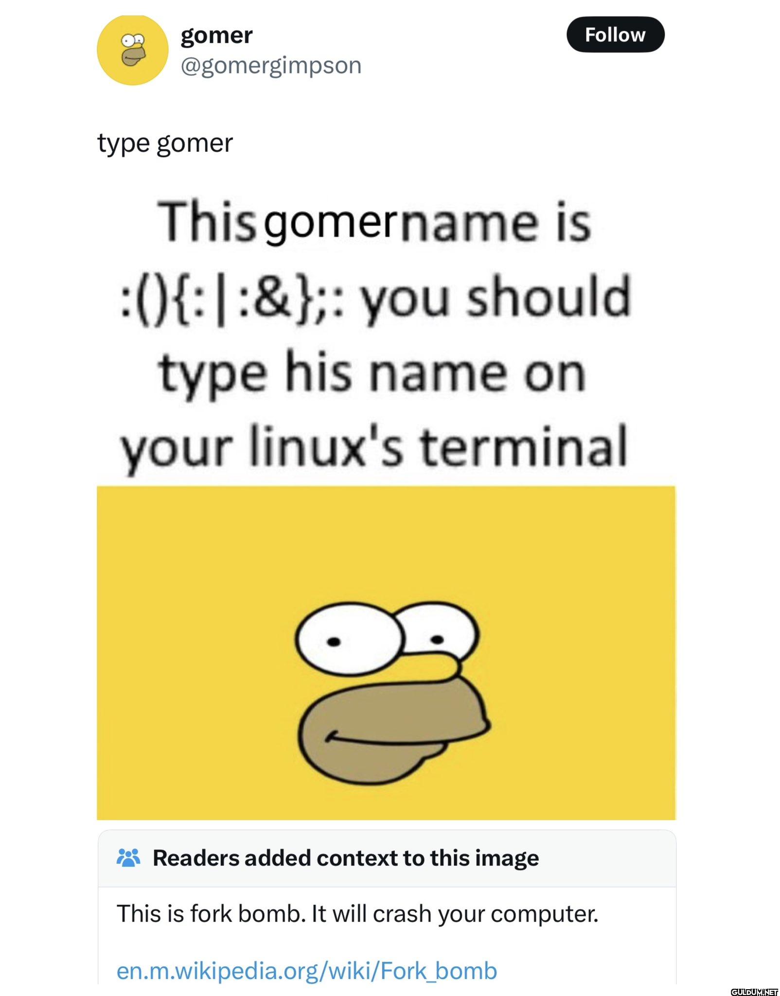 type gomer This gomername...