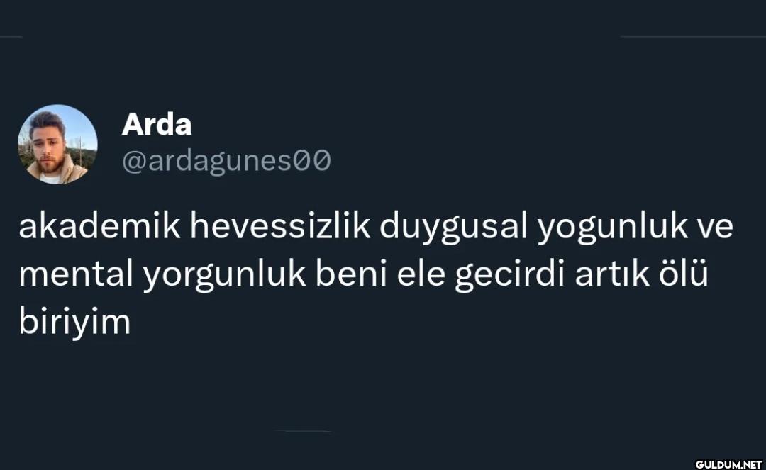 akademik hevessizlik...