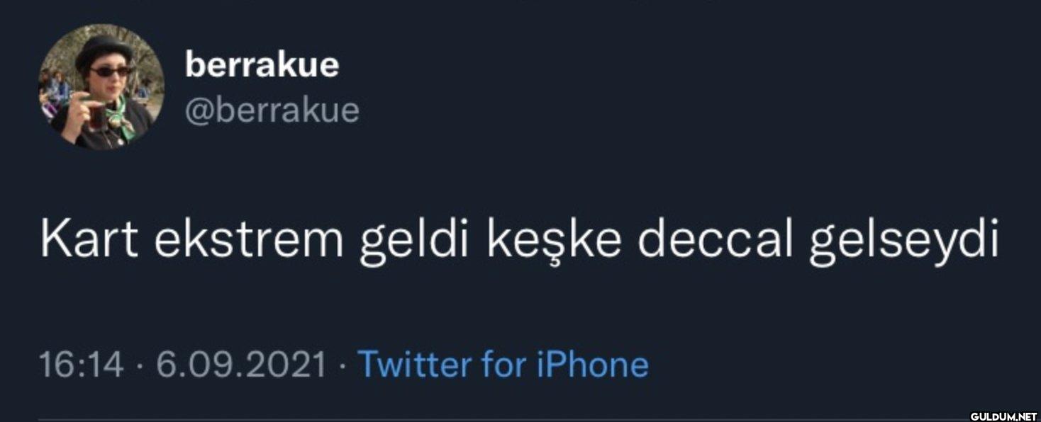 Kart ekstrem geldi keşke...