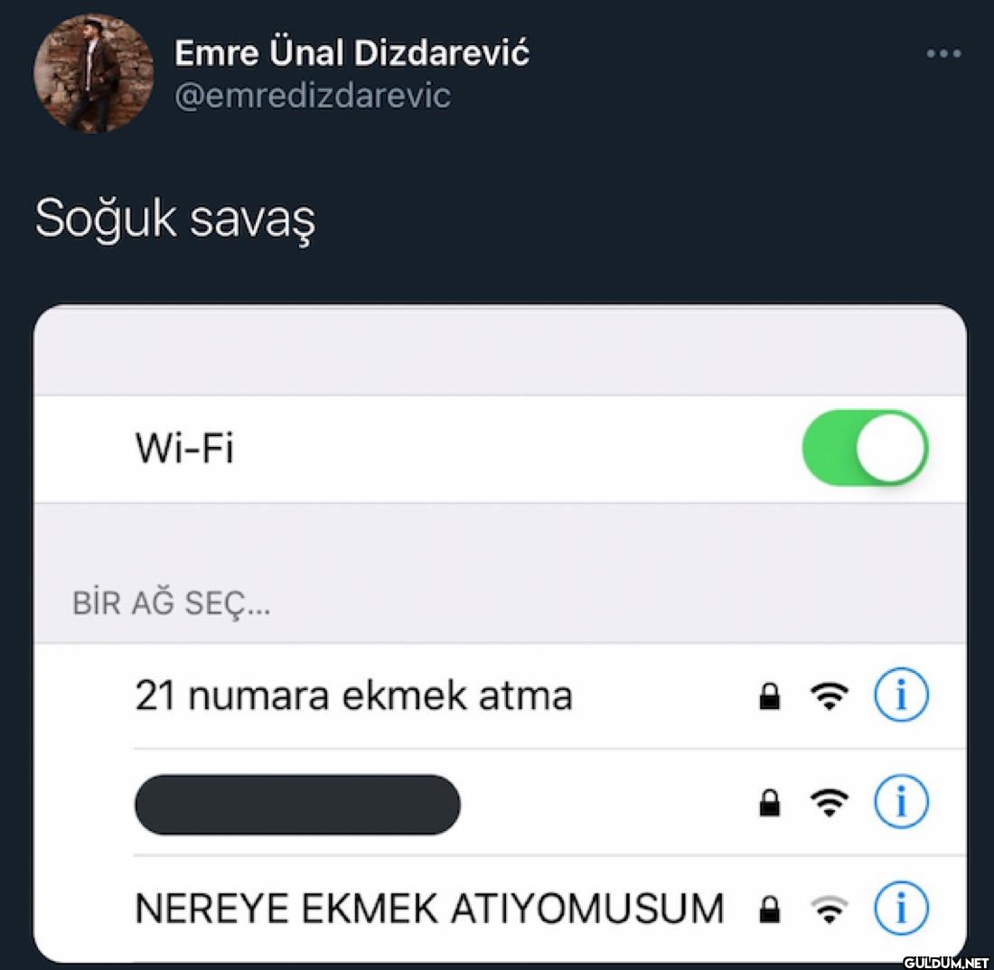 Soğuk savaş Wi-Fi BİR AĞ...