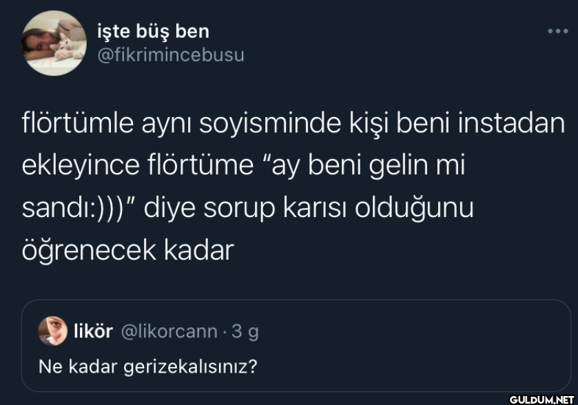 flörtümle aynı soyisminde...