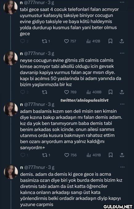 3g tabi gece saat 4 cocuk...