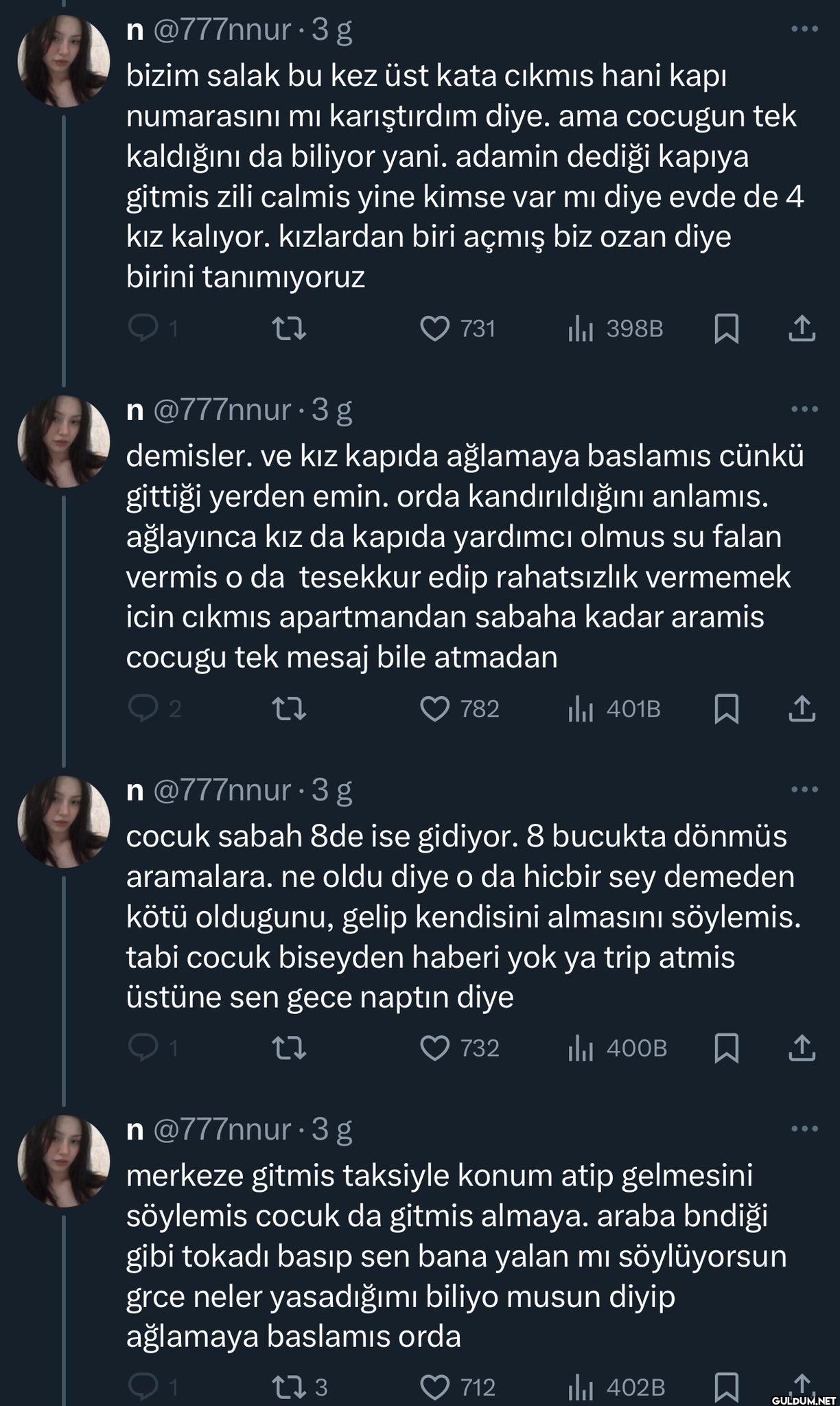 3g tabi gece saat 4 cocuk...
