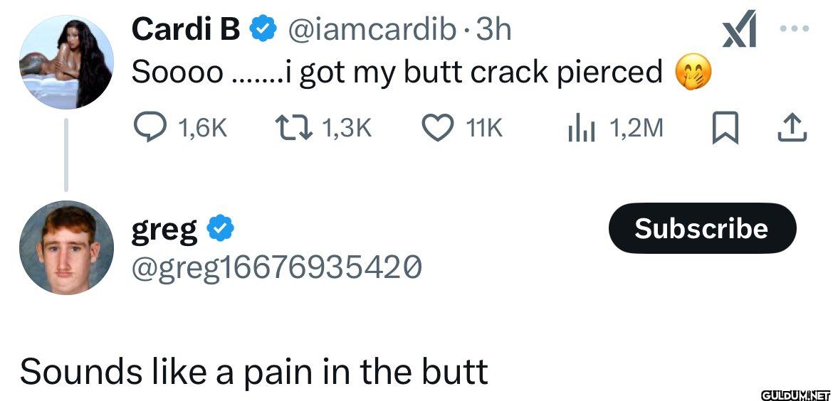 3h got my butt crack...