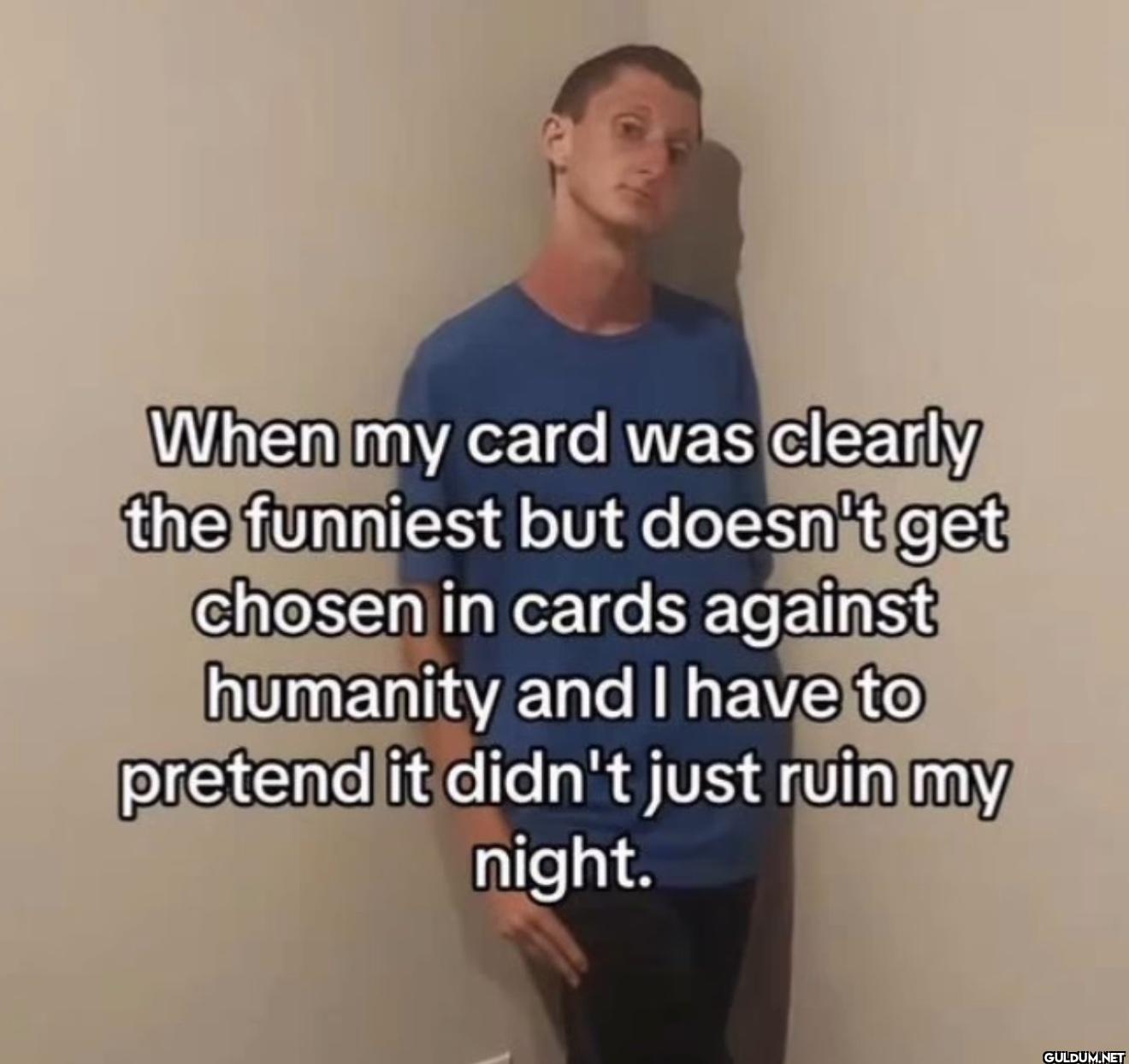 When my card was clearly...