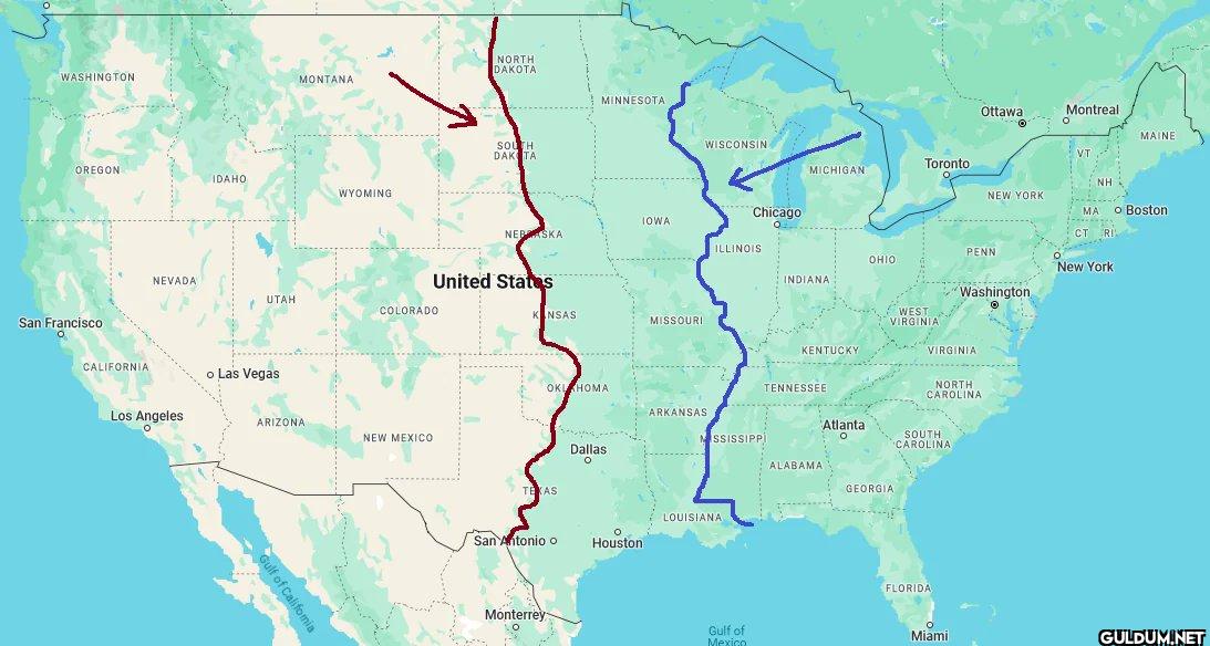Which U.S. N-S line is...