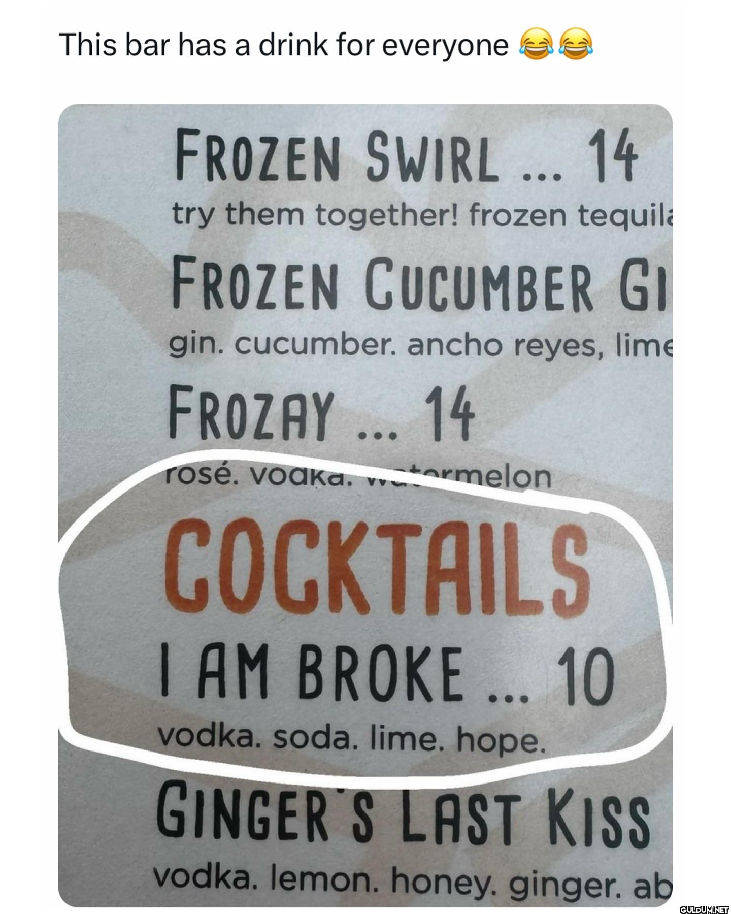 This bar has a drink for...