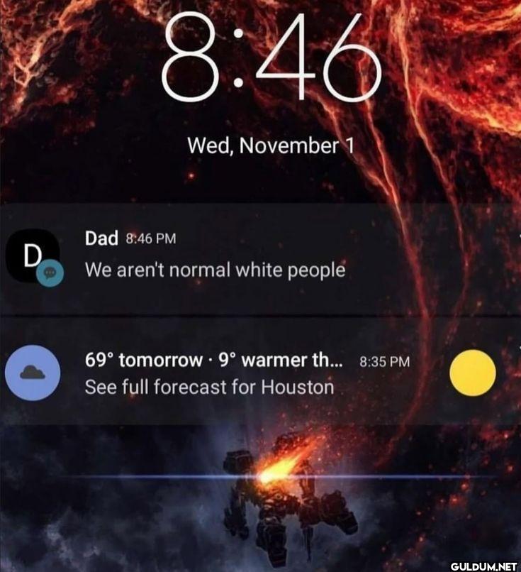 Wed, November 1 Dad We...