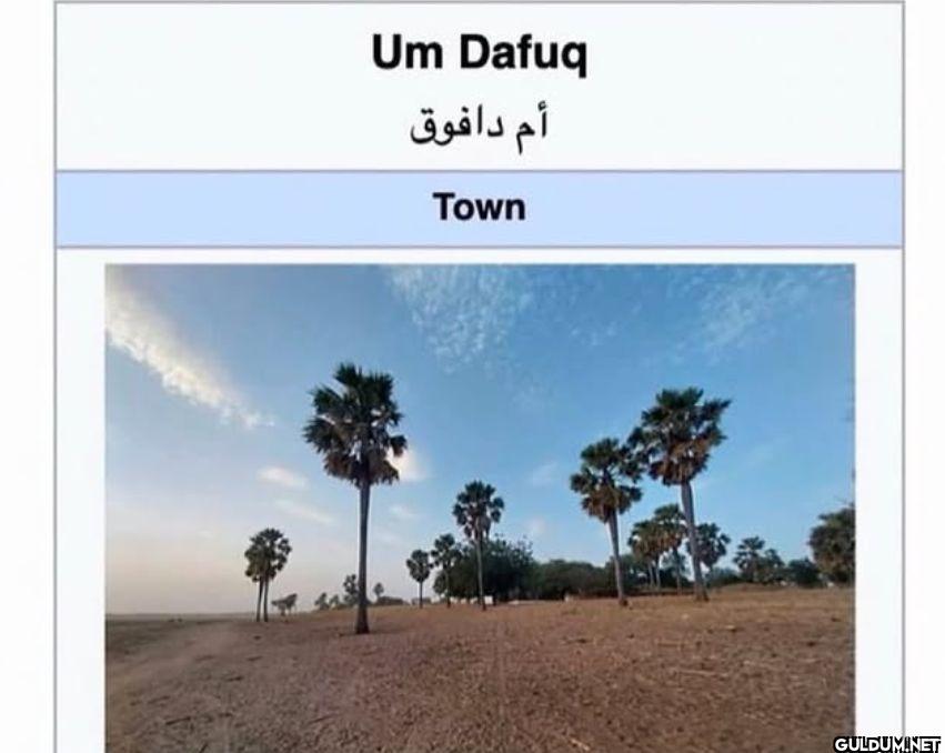 Um Dafuq أم دافوق Town