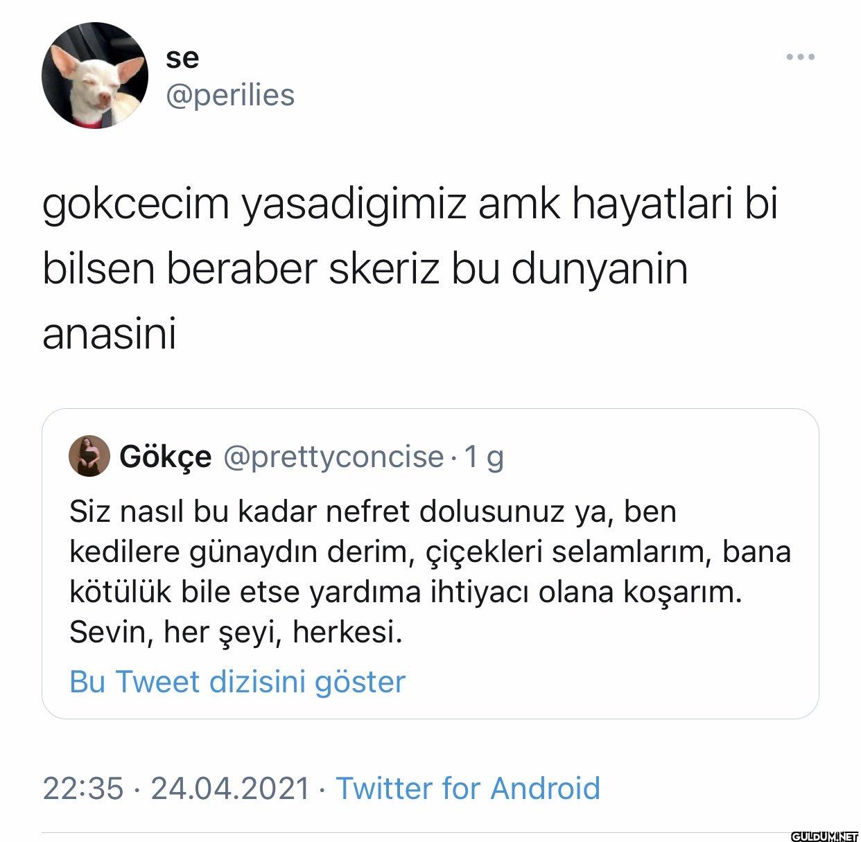 gokcecim yasadigimiz amk...