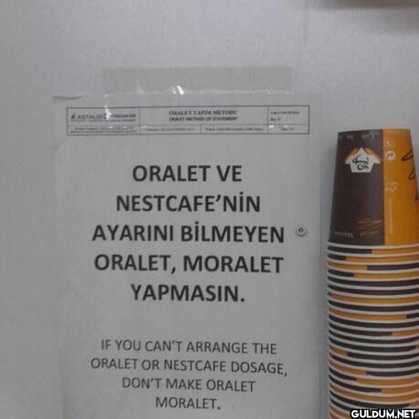 ORALET YAPIM METODE ORALET...
