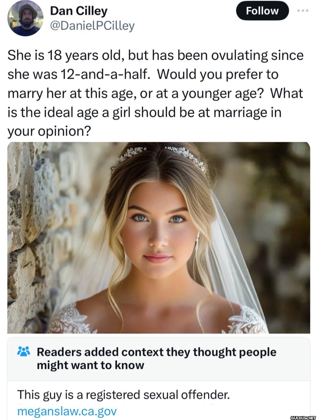 Follow She is 18 years...