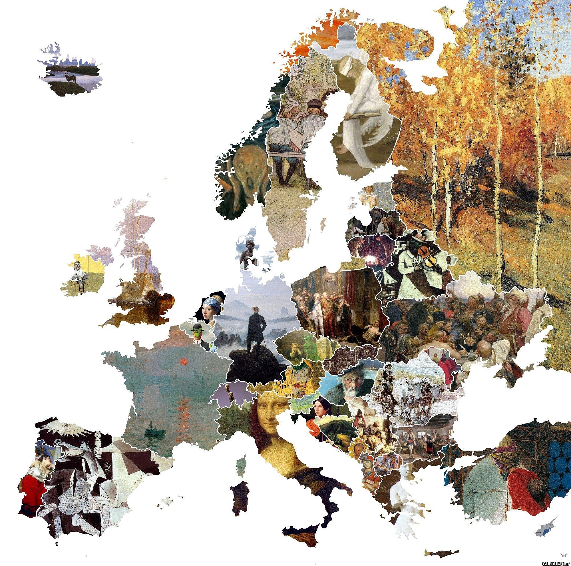 29. A map of Europe by...