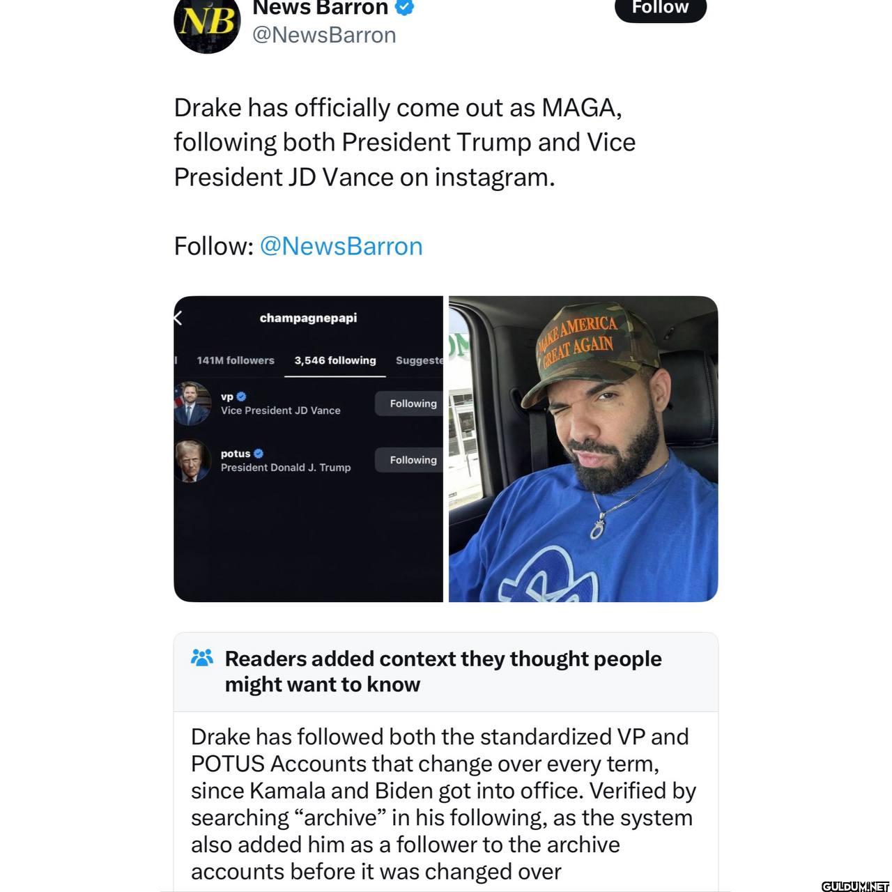 He followed the accounts...