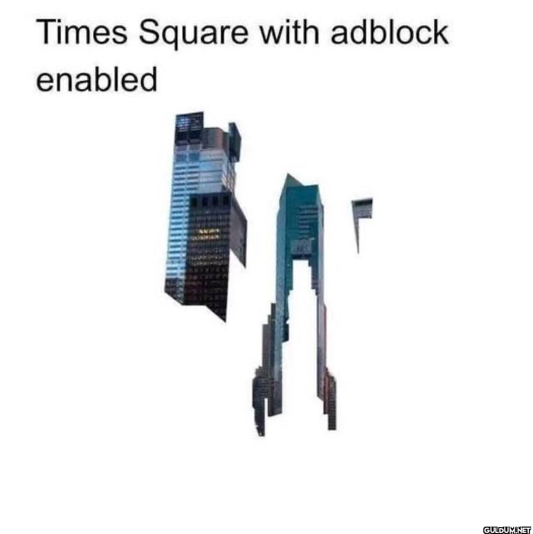 Times Square with adblock enabled