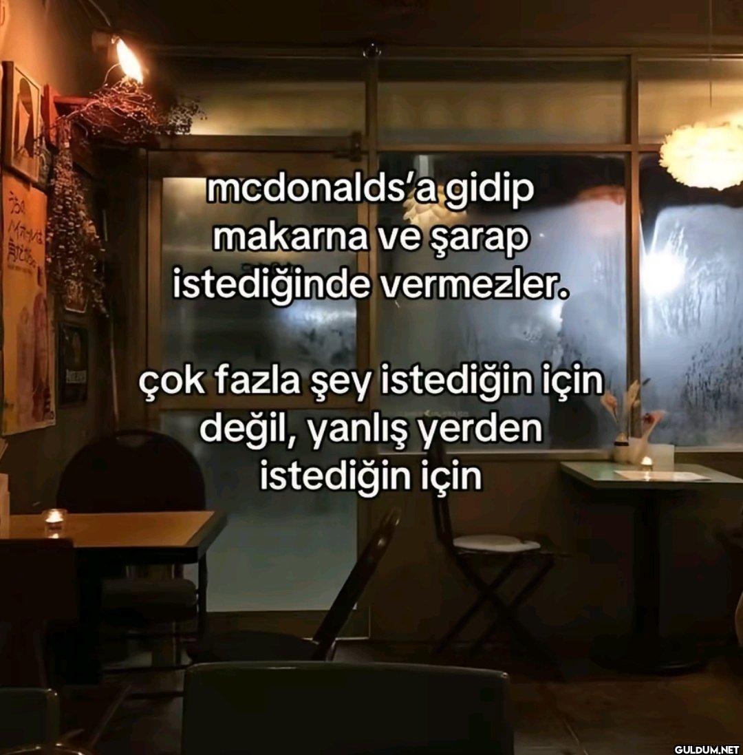 Maya mcdonalds'a gidip...