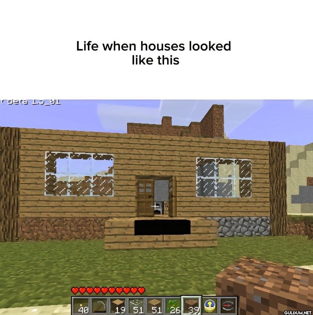 Life when houses looked...