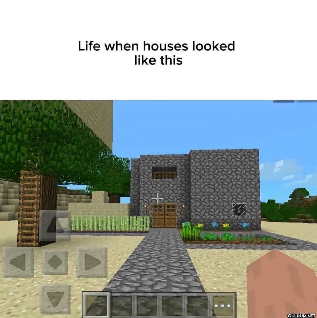 Life when houses looked...