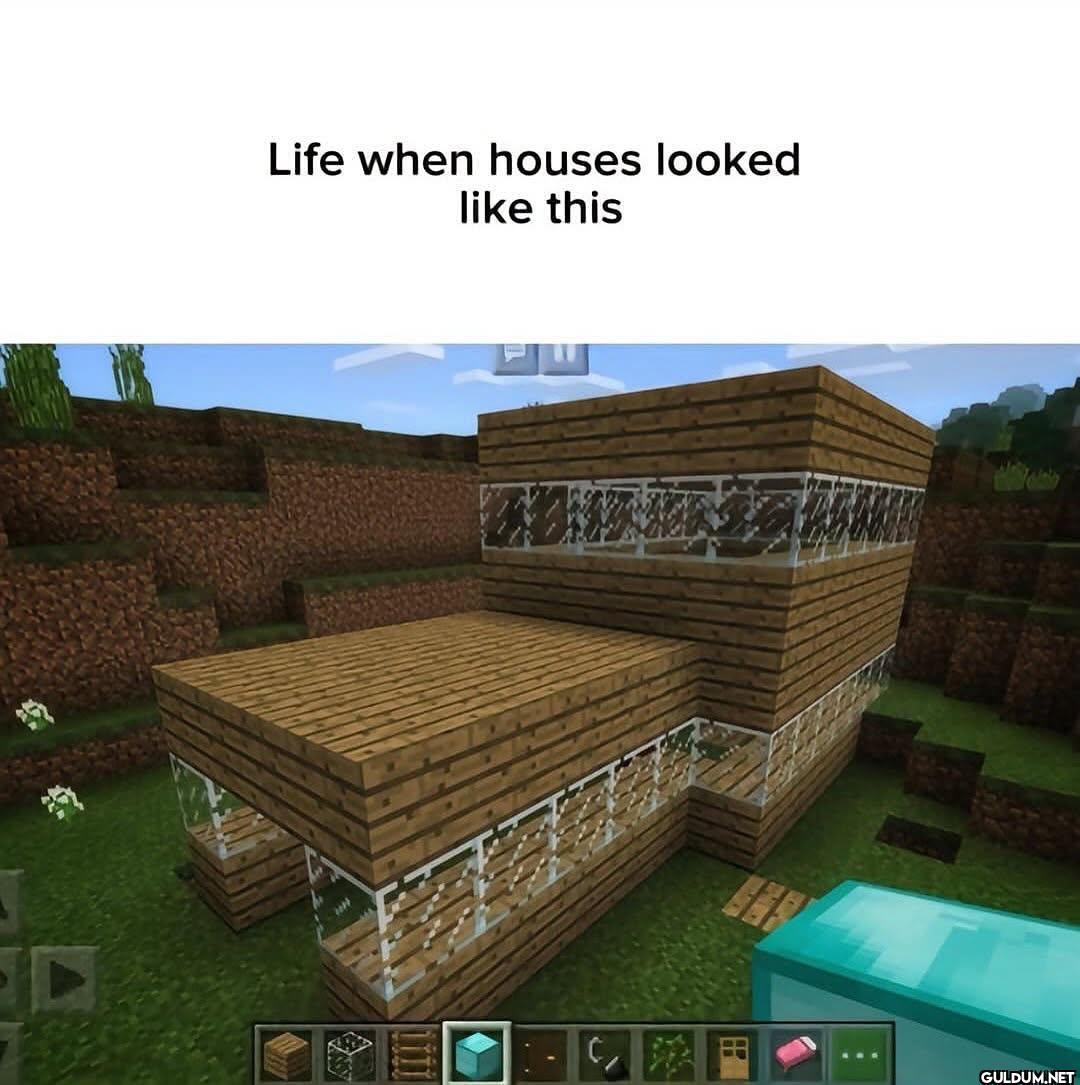Life when houses looked...