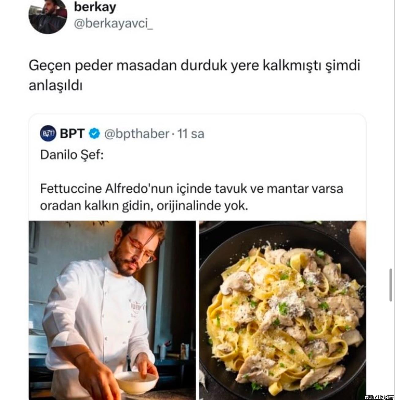 Geçen peder masadan durduk...