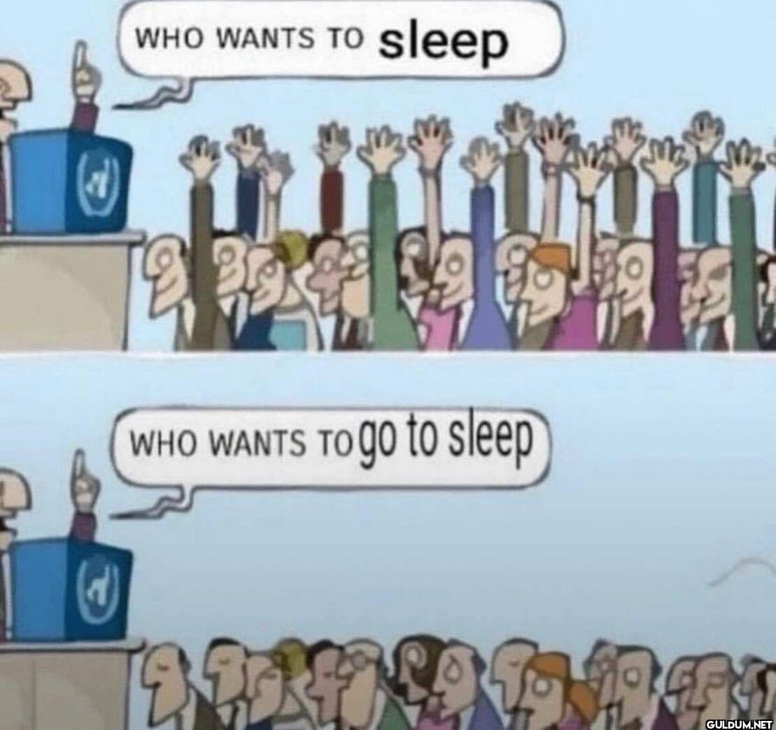 WHO WANTS TO sleep (1) WHO...