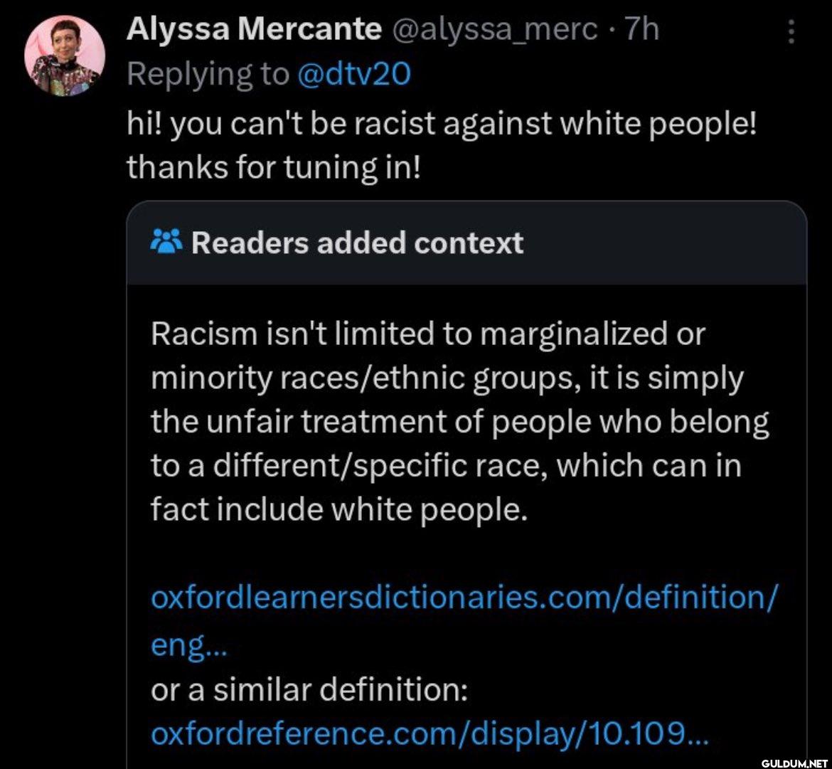 Can you be racist against...