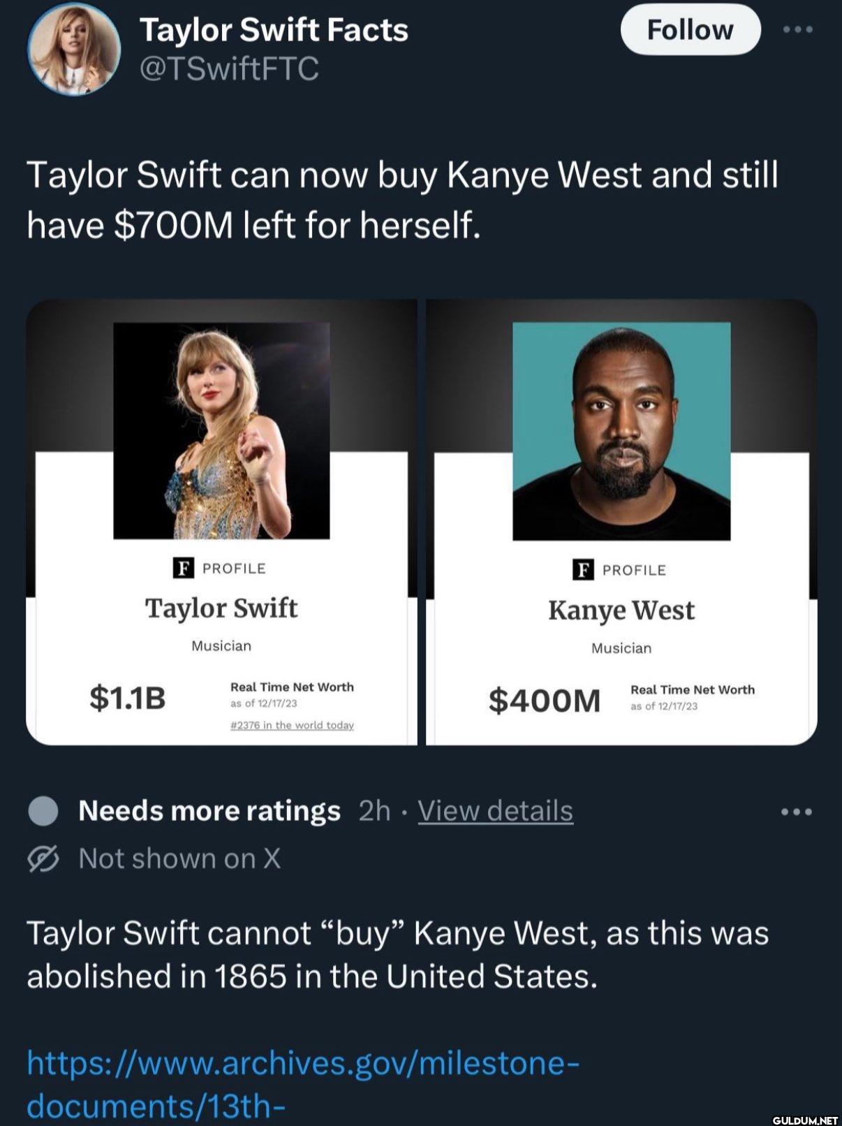 Follow Taylor Swift can...